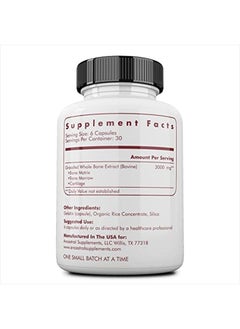 Ancestral Supplements Grass Fed Beef Bone and Marrow Supplement, 3000mg, Skin, Oral Health, and Joint Support Supplement Promotes Whole-Body Wellness, Non-GMO Whole Bone Extract, 180 Capsules  - Image 2
