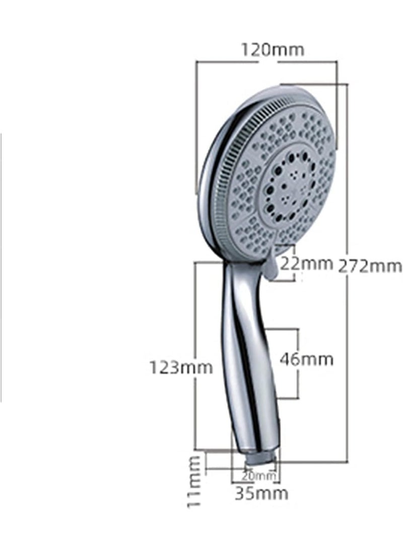 Style Shower:Shower Heads with Innovative Designs for Unparalleled Comfort (Handheld Shower Head with 5 Spray Settings, Extra Long High Pressure Hose for Spa, Shower, Bathroom Accessories Set) - Image 3