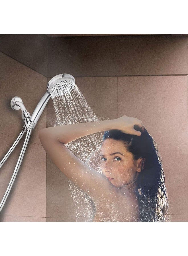 Style Shower:Shower Heads with Innovative Designs for Unparalleled Comfort (Handheld Shower Head with 5 Spray Settings, Extra Long High Pressure Hose for Spa, Shower, Bathroom Accessories Set) - Image 4