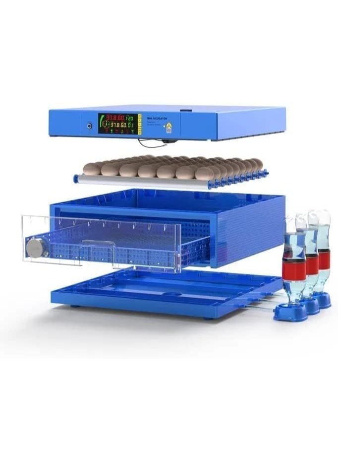Neo Classic 24 Egg Drawer Type Dual Power Automatic Egg Incubator - Blue 002 - Image 5