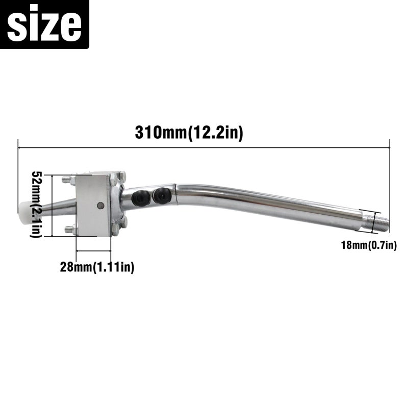 Gearbox Short Shifter: Silver Aluminium Alloy - Faster Precise Shift Reinforced Wear-resistant Easy Installation Replacement for Toyota W50 W55 W57 W58 R154 1978-2002 for Performance-focused Car Owner - Image 2