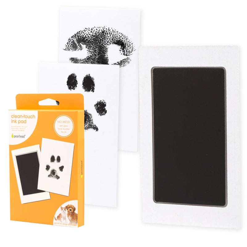 Pearhead Paw Print Clean Touch Ink Pad Kit for Dogs and Cats, Pet Owner Keepsake, DIY Inkless Paw and Nose Print Impression Set, Small/Medium - Image 1