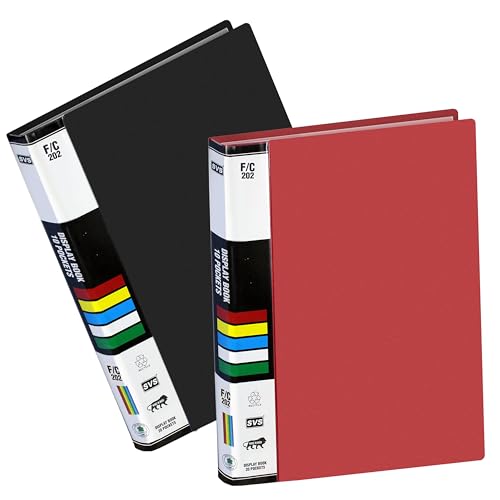 TULMAN 10 Pockets Full Scape Bound A4 Size Presentation Display Book Portfolio File Binders with Plastic Clear Sleeves Document Organizer for Music Sheets Artwork Drawing for School - (Color May Vary) - Image 1