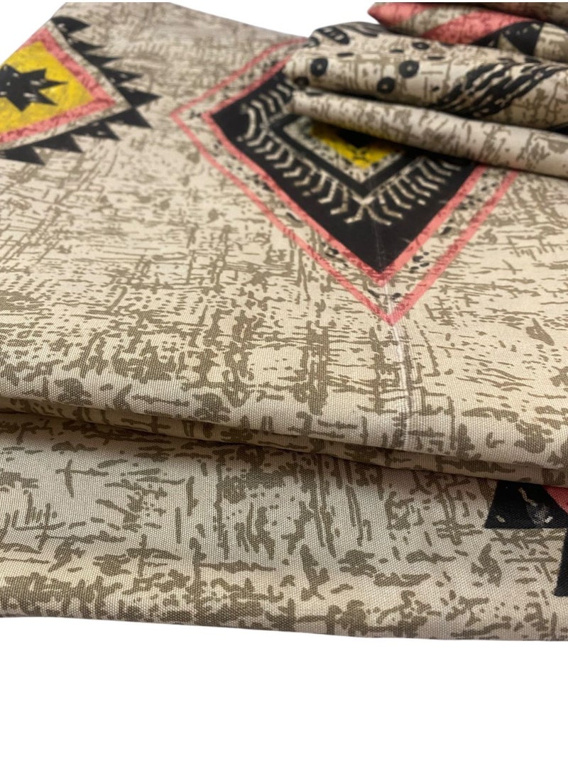 ماركة غير محددة ملايه للسرير_ طقم 6 قطع مكون من 2ملايه لسرير فرد واحد + 2 مخده مقاس 120 * 50 + 2 خداديه من نفس اللون _  - Image 2