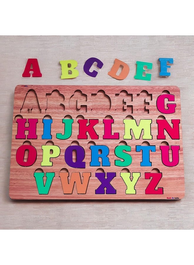 Fiddlys Wooden Educational Puzzle, Alphabet Shapes and Numbers Learning Toy (Alpha+Number+Shapes) - Image 4