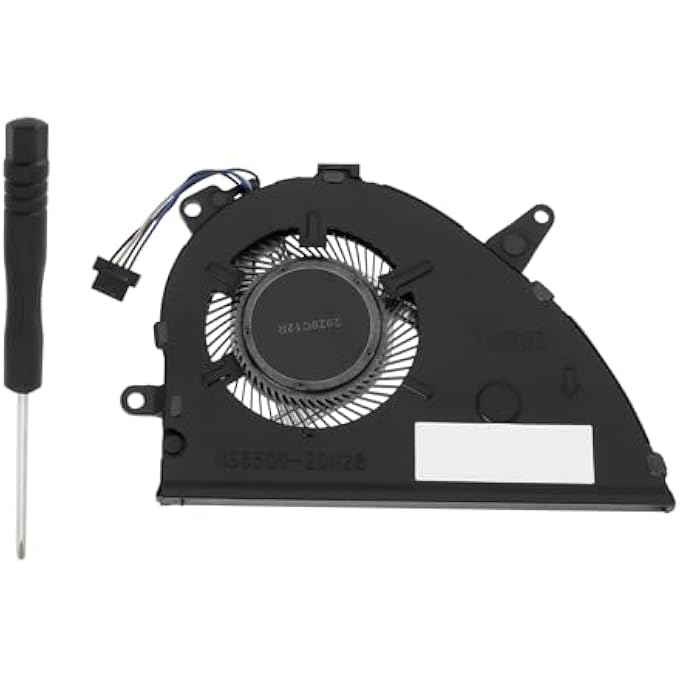 1PC 4-PIN CPU COOLING FAN REPLACEMENT PART L25584-001 NS85B00-17K24 COMPATIBLE WITH HP PAVILION 15-CS 15-CW SERIES LAPTOP - Image 1