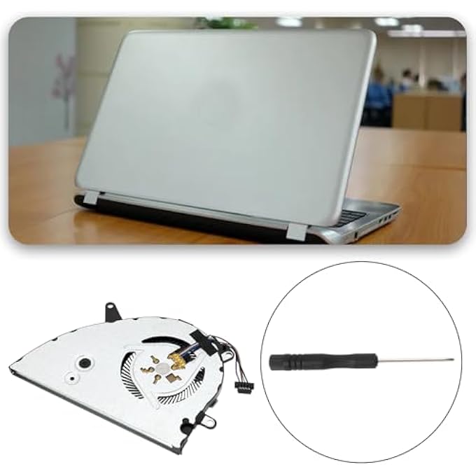 1PC 4-PIN CPU COOLING FAN REPLACEMENT PART L25584-001 NS85B00-17K24 COMPATIBLE WITH HP PAVILION 15-CS 15-CW SERIES LAPTOP - Image 2