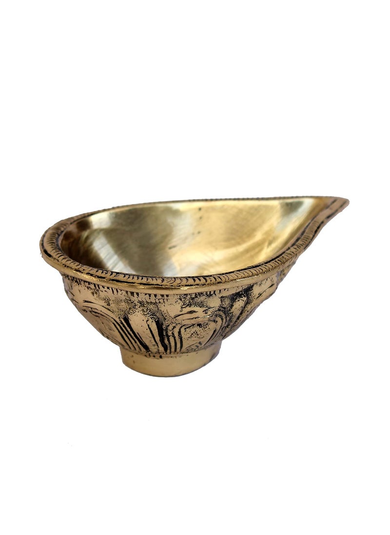 ESPLANADE eSplanade Brass Diya Deepam Oil Lamp Kuthu Vilakku Home Decor Golden 45 Inches Length 45 Inch  - Image 1