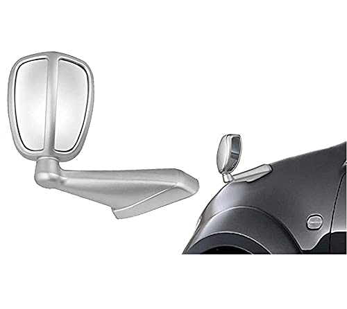 CARIZO Car Bonnet Front Fender Rear Side Mirror Wide Angle View Mirror (Silver) for Toyota Fortuner (Type-III) 2021 Onwards - Image 1