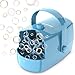 Wisdomlit Bubble Machine 3in1 Bubble Maker Bubble Blower with 3 Bubble Wheels Make Small  Medium  Big Bubbles for Kids Toddlers Bubble Toys for Indoor Outdoor Birthday Party Blue - Image 2