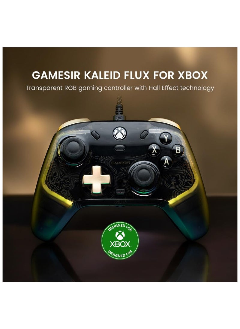 Generic - GameSir Kaleid Flux Enhanced Wired Controller for Xbox, RGB Lighting and Hall Effect Joystick, Compatible with Xbox Series X|S, Xbox One, Windows 10/11 PC - Officially Licensed - Image 1