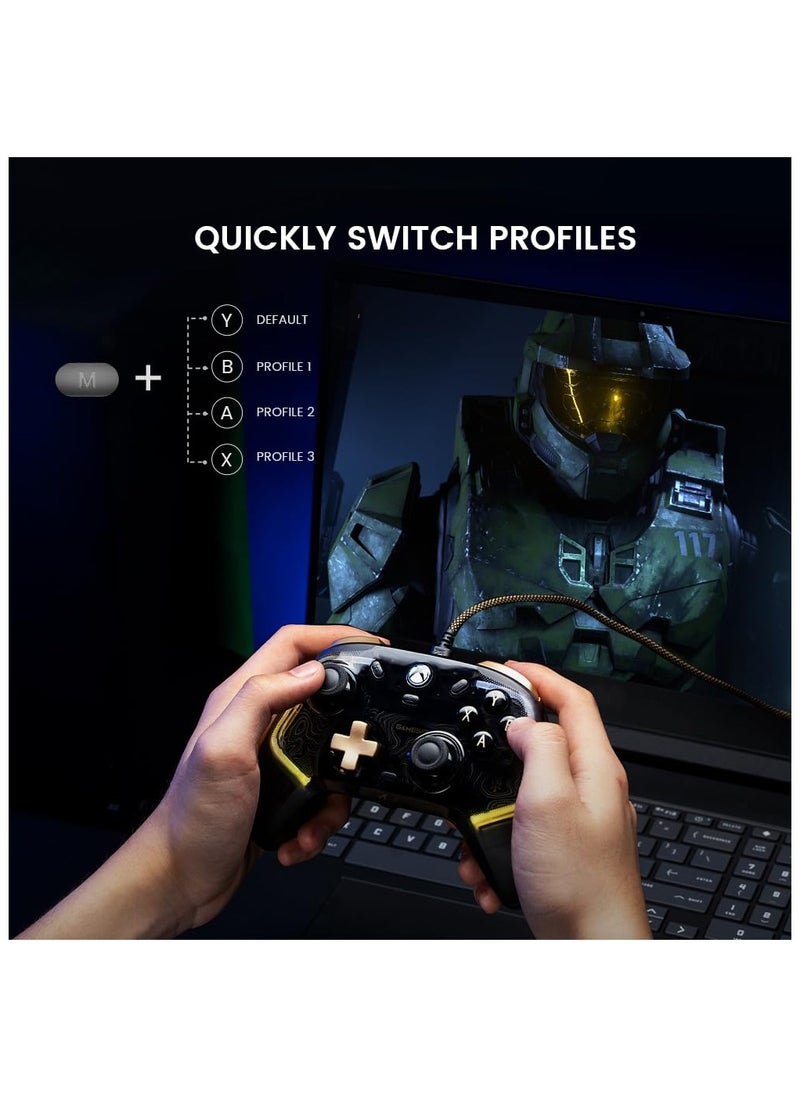 Generic - GameSir Kaleid Flux Enhanced Wired Controller for Xbox, RGB Lighting and Hall Effect Joystick, Compatible with Xbox Series X|S, Xbox One, Windows 10/11 PC - Officially Licensed - Image 1