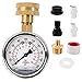 Uharbour Uharbour Water Pressure Gauge Kit Including Adaptors, UHARBOUR 2"Glycerin Filled Water Pressure Test Gauge with Brass  - Image 2