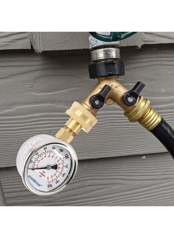 Uharbour Water Pressure Gauge Kit Including Adaptors  - Image 4