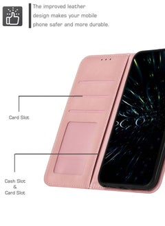 Best Choice Products For iPhone 16 Plus Case,Premium Leather Wallet Case with Card Holder Kickstand Magnetic Closure Flip Folio Case Cover for iPhone 16 Plus,Pink  - Image 3