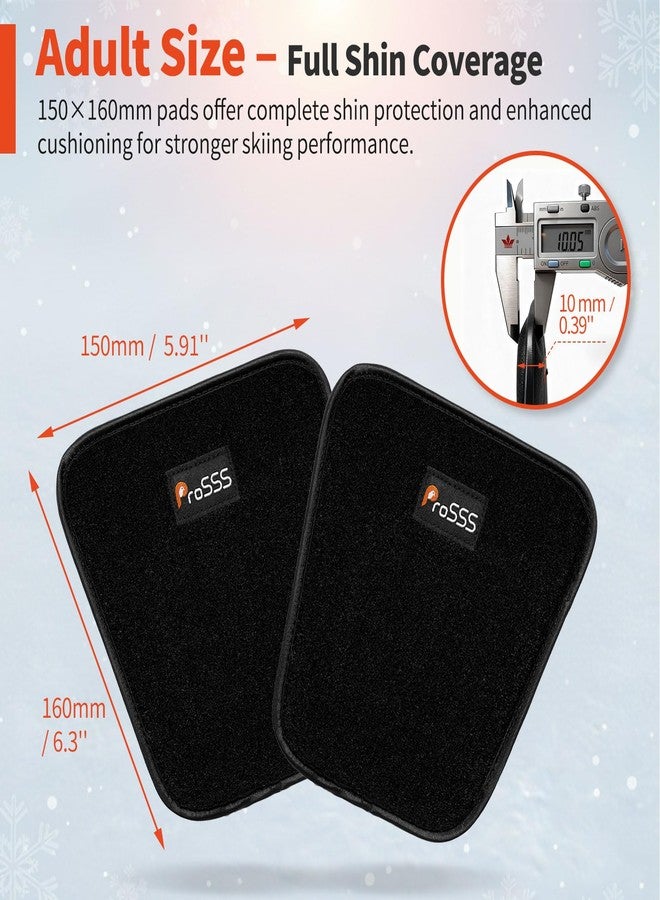 ProSSS Snowboard Shin Pads – Gel Shin Guards for Ski Boot Liner – Shock-Absorbing Fixed Size Shin Protectors – Anti Shin Bang Ski Pads – 2 Pcs Adults (5.91" x 6.3") - Image 3