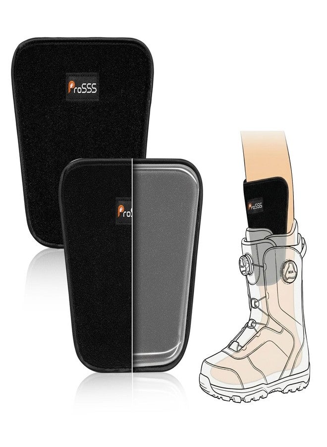 ProSSS Snowboard Shin Pads – Gel Shin Guards for Ski Boot Liner – Shock-Absorbing Fixed Size Shin Protectors – Anti Shin Bang Ski Pads – 2 Pcs Adults (5.91" x 6.3") - Image 1