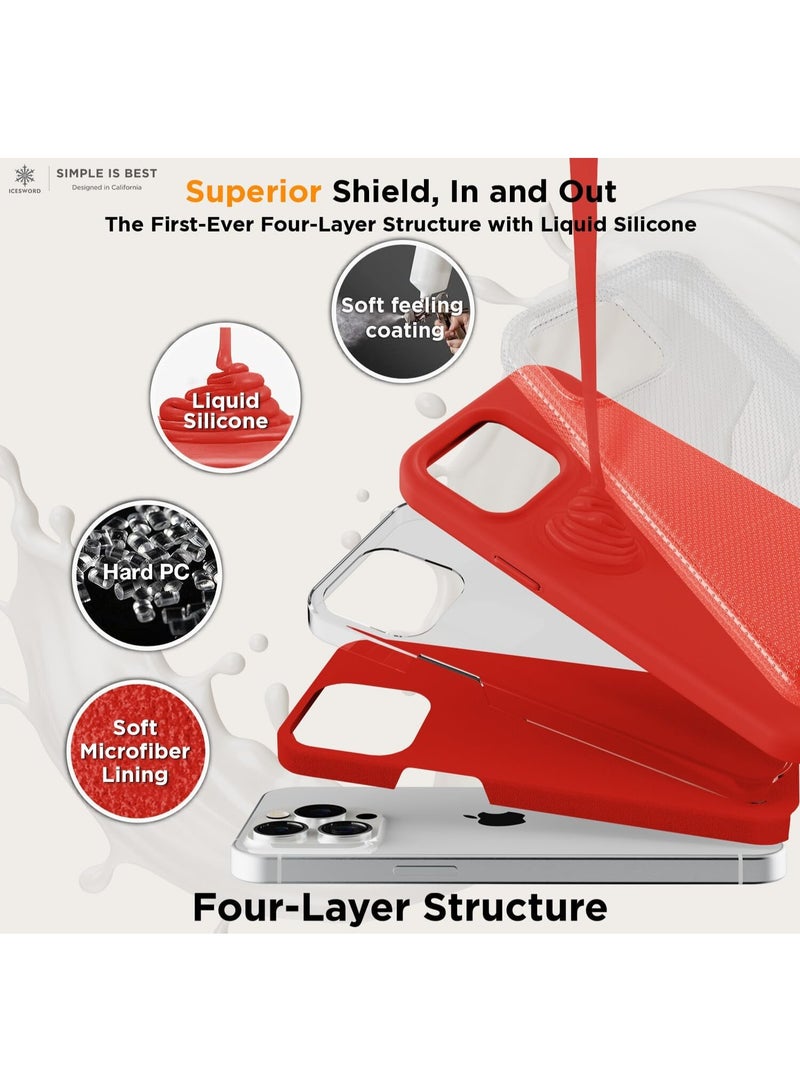 Houmt iPhone 16 Pro Case Cover Soft Liquid Silicone Case Full Body Protective iPhone 16 pro Cover Shockproof Slim Anti-Scratch Shockproof Protective Cover - Image 2