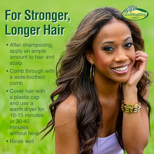 Grohealthy Milk Protein & Olive Oil Hair Deep Conditioning Treatment Hair Mask Strengthens, Repairs, Stops Breakage and Promotes Growth for Soft, Healthy, Manageable Hair - Sofn’Free GroHealthy - Single - Image 4