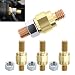Ketofa Side Post Battery Terminal Bolt 3816 3824 Brass Long Stud Standard Battery Post Stud Extender with Lock Nut Compatible with GM Side Post Batteries and Other Accessories 4 Pack - Image 2