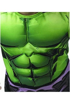 Brain Giggles Brain Giggles Avengers Hulk Costume and Mask for Kids Party Superhero Dress-Up Theme Party Roleplay  - Image 3