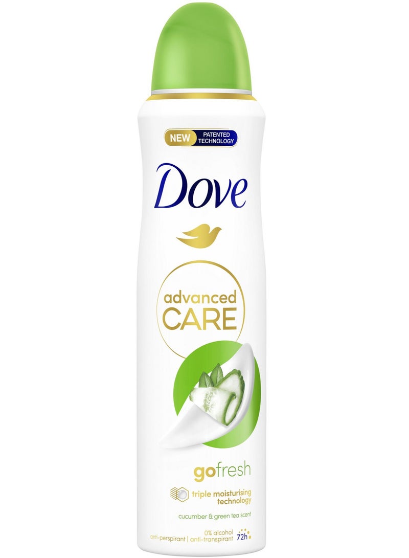 Dove Go Fresh Deodorant Antiperspirant Cucumber & Green Tea  250 ml