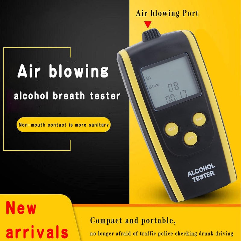 klarako Breathalyzer to Test Alcohol, Breathalyzer Portable Rechargeable Air Blowing Alcohol Tester Non?Contact High Accuracy for Safety Car Driving - Image 4