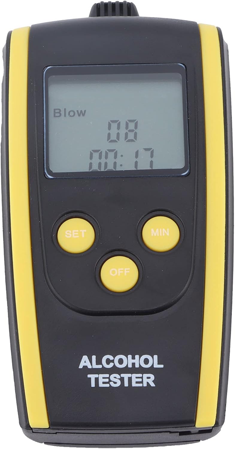 klarako Breathalyzer to Test Alcohol, Breathalyzer Portable Rechargeable Air Blowing Alcohol Tester Non?Contact High Accuracy for Safety Car Driving - Image 1
