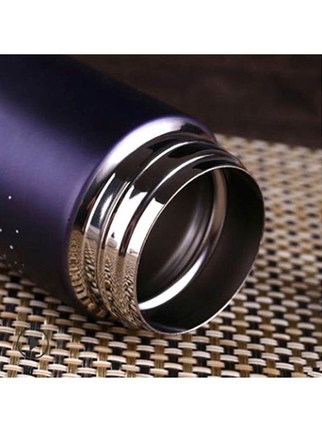 واي آند دي زجاجة مياه وترمس بتصميم جديد بجدار بطبقتين أرجواني/ أسود/فضي - Image 3