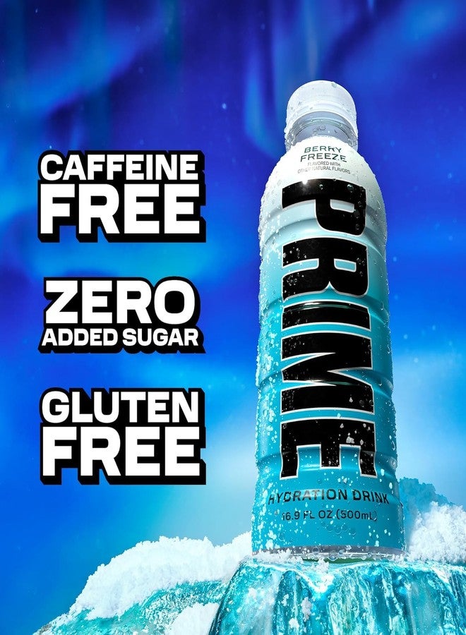 Prime Hydration Berry Freeze Flavour Drink, 16.9 fl oz ℮ 500 ml - Image 4