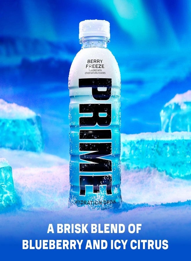 Prime Hydration Berry Freeze Flavour Drink, 16.9 fl oz ℮ 500 ml - Image 2