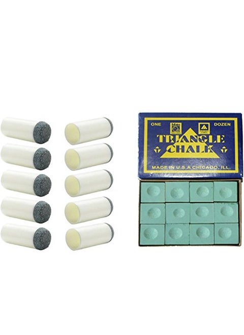 LGB Combo of Green Chalk 12 pcs Slip on tip 9mm 10PCS