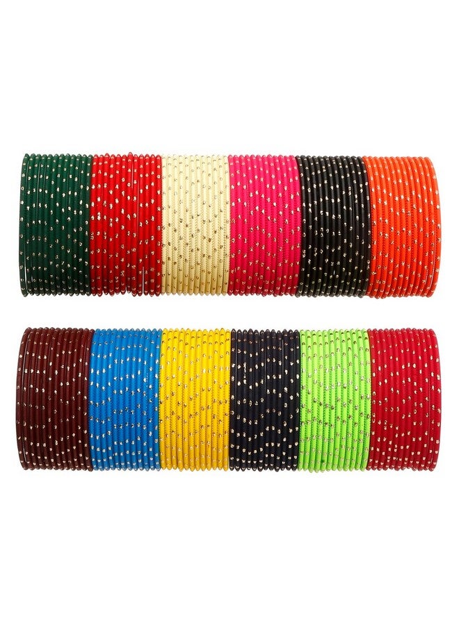 YouBella Jewellery for Women Multi-Color Bangles Set of 144 Bangles for Women and Girls (2.8) - Image 1