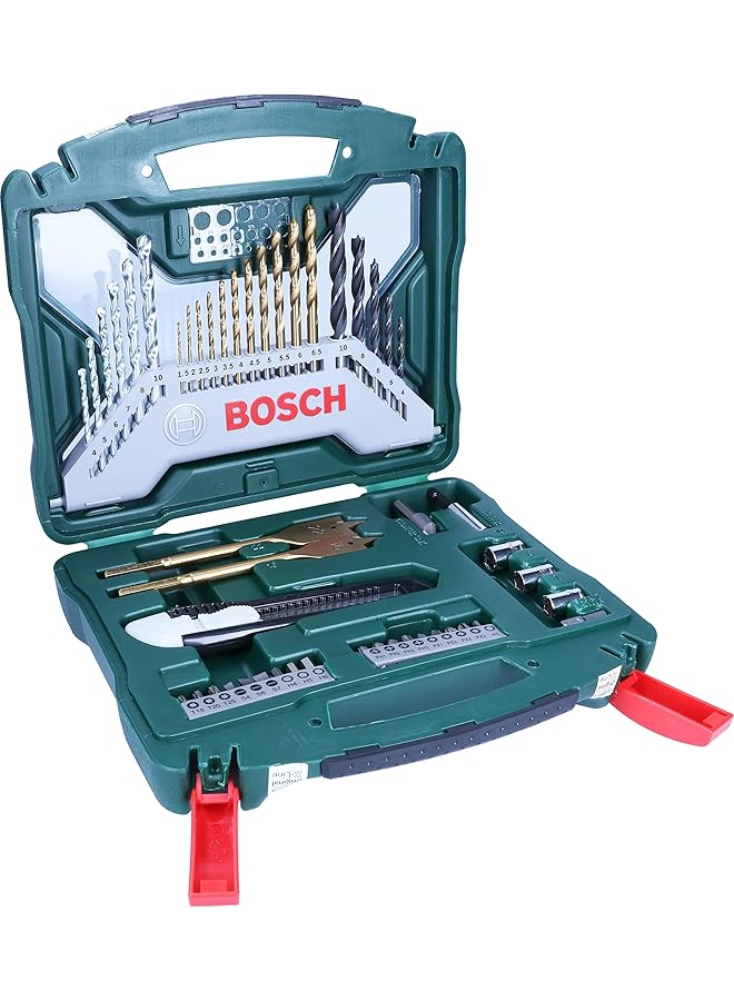 BOSCH X Line Drill And Screwdriver Bit Set 50 Pieces Suitable For Materials Metal Wood - Image 1