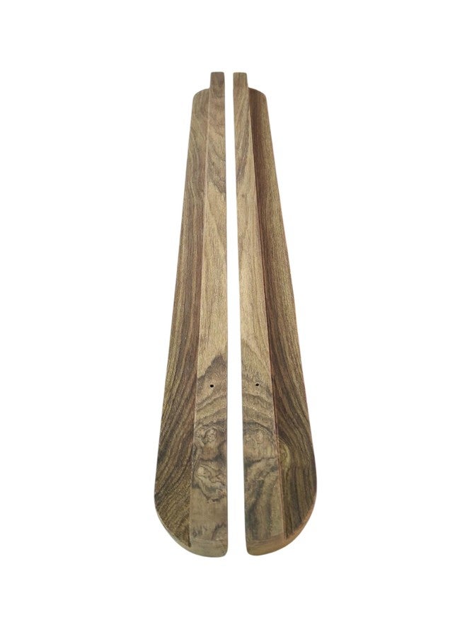 CURIOFACT Teakwood RAW Handles Thick, Wardrobe Handle, Kitchen Cabinet Handle, Drawers Pully, C-Shape, Set of 2 (RAW Unfinished Ready to Polish, 12 INCH) - Image 3