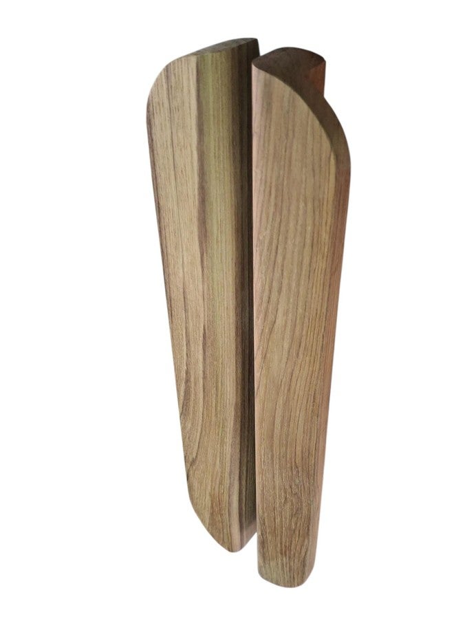 CURIOFACT Teakwood RAW Handles Thick, Wardrobe Handle, Kitchen Cabinet Handle, Drawers Pully, C-Shape, Set of 2 (RAW Unfinished Ready to Polish, 12 INCH) - Image 4