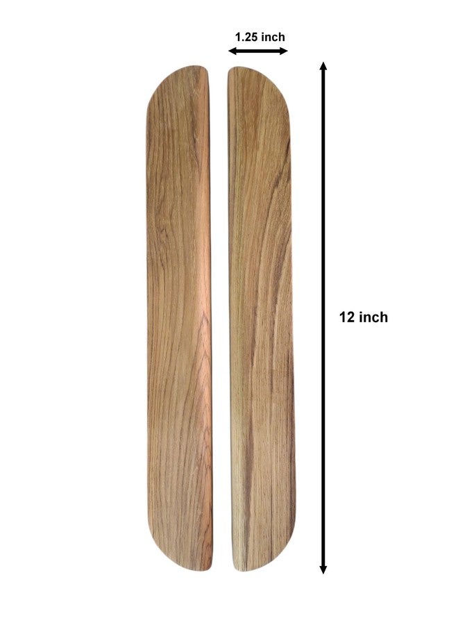 CURIOFACT Teakwood RAW Handles Thick, Wardrobe Handle, Kitchen Cabinet Handle, Drawers Pully, C-Shape, Set of 2 (RAW Unfinished Ready to Polish, 12 INCH) - Image 5