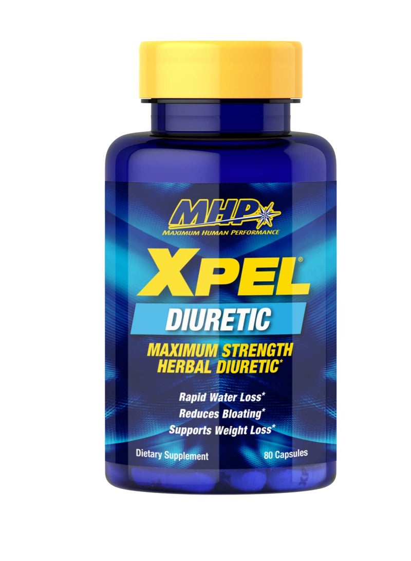 MHP Xpel Diuretic | Maximum Strength Herbal Water Loss Formula | Reduces Bloating & Supports Weight Loss | 80 Capsules - Image 2
