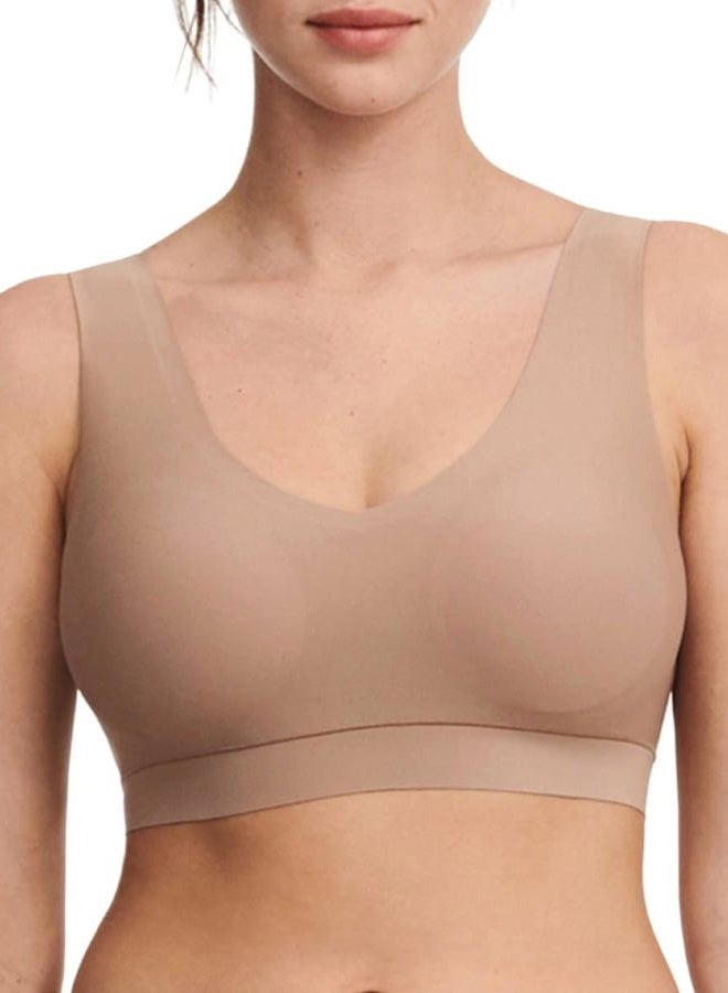 Chantelle Women's SoftStretch Padded V-Neck Bra, Coffee Latte, XL-XXL - Image 1