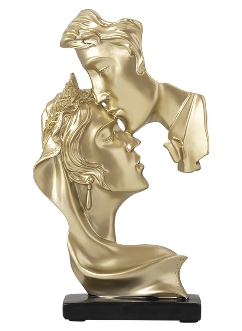 NUACOS Couples Sculpture,Abstract Art Couple Sculpture Home Furnishing Resin Statue Decoration Romantic Statue Used for Home Decoration, Wedding, Gift - Image 1