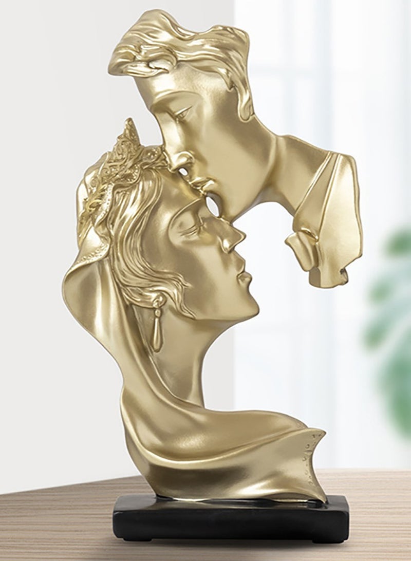 NUACOS Couples Sculpture,Abstract Art Couple Sculpture Home Furnishing Resin Statue Decoration Romantic Statue Used for Home Decoration, Wedding, Gift - Image 5