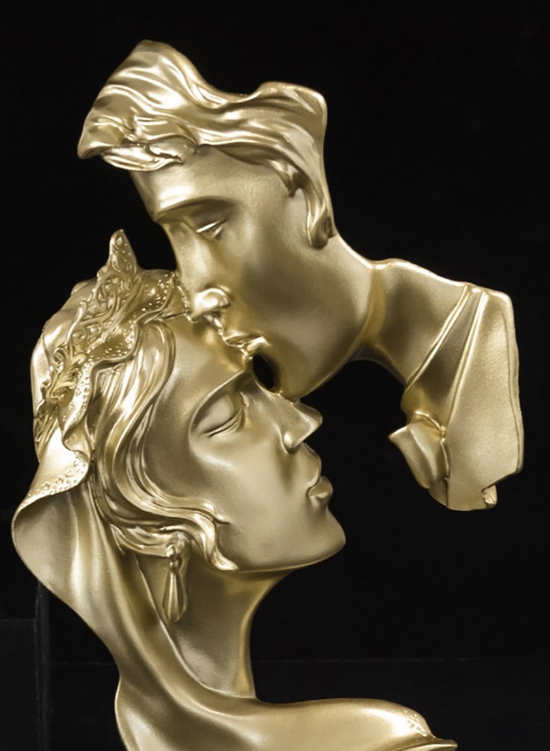 NUACOS Couples Sculpture,Abstract Art Couple Sculpture Home Furnishing Resin Statue Decoration Romantic Statue Used for Home Decoration, Wedding, Gift - Image 4