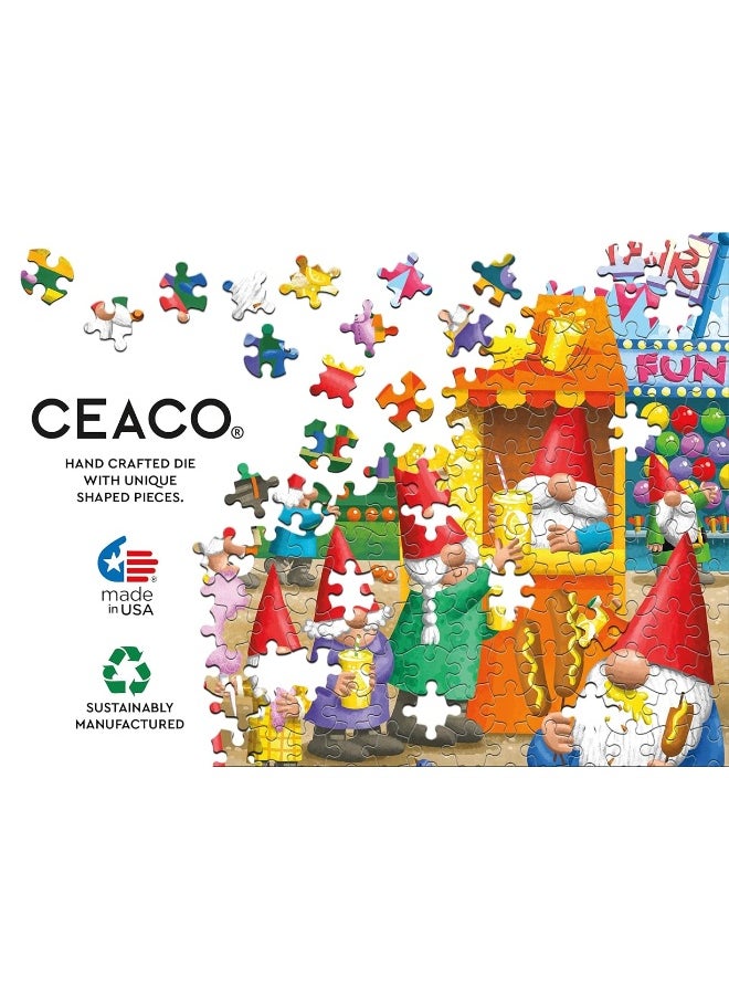 Ceaco Ceaco - Gnome Sweet Gnome - Gnome County Fair - 300 Piece Jigsaw Puzzle  - Image 5