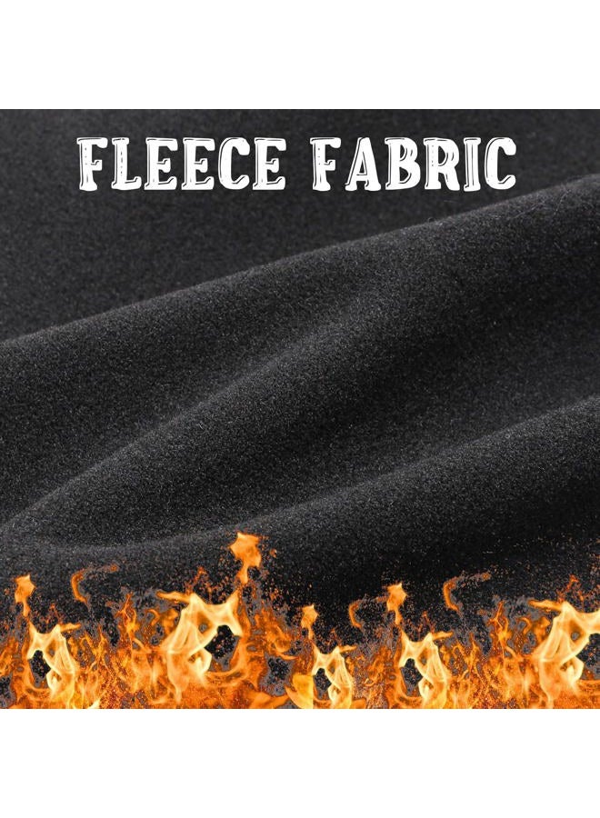 Outrip Kids Balaclava Ski Mask, Winter Windproof Fleece Full Face Mask for Boys Girls, Neck Warmers Ear Muffs Hats for Cold Weather, Black, 4-12 Years Old - Image 2