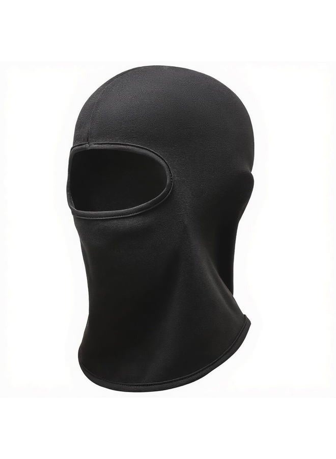 Outrip Kids Balaclava Ski Mask, Winter Windproof Fleece Full Face Mask for Boys Girls, Neck Warmers Ear Muffs Hats for Cold Weather, Black, 4-12 Years Old - Image 1