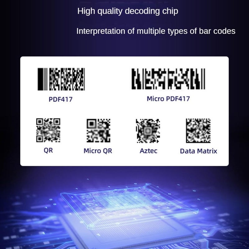GM861 USB Barcode Scanner 1D 2D QR Code Module Stainless Steel Thread Fill Light Easy Install - Image 5