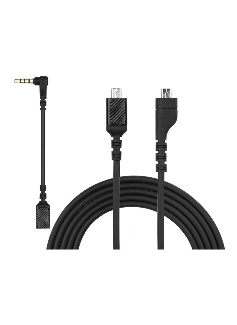 VKL Arctis 3 Arctis 5 Cable, LOL PARTY Aux Cord Replacement for SteelSeries Arctis 3 5 7, Arctis Pro and Arctis Pro + GameDac Headset Detachable Audio Cable 5ft - Image 1