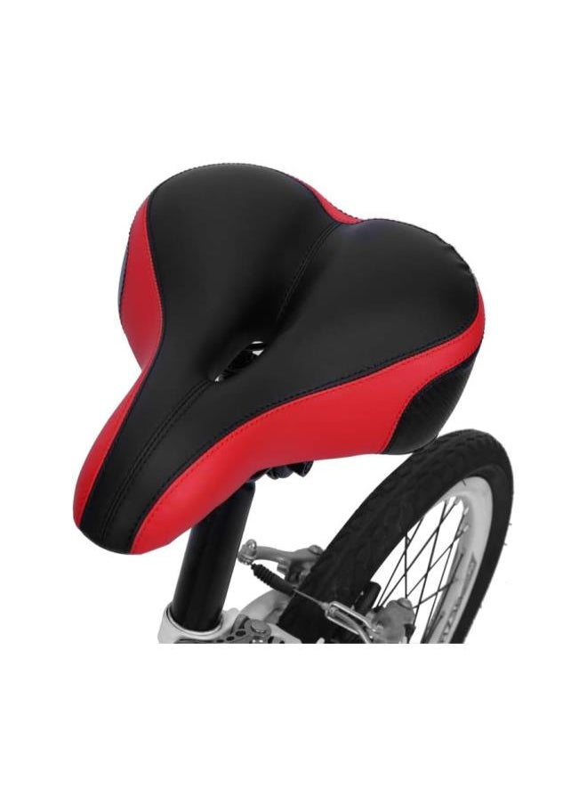 silvercnc - Bike Saddle Seat, Oversized Bike Seat Cycling Bicycle Sprung Comfort Soft Saddle Seat Outdoor Unisex Wide Big Bum Cushion, Universal Fit for Exercise Bike and Outdoor Bikes - Image 1