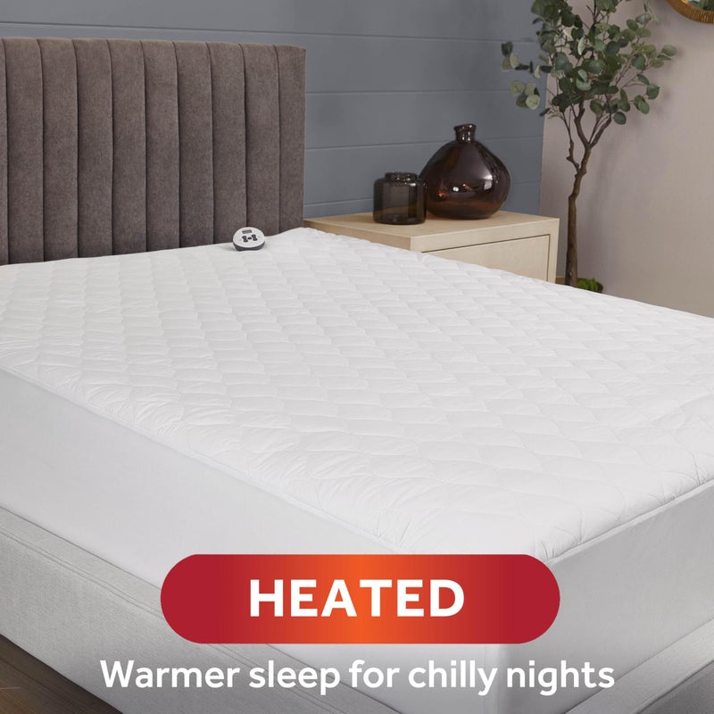 Sunbeam Restful Quilted Water Resistant Heated Mattress Pad - Twin - Image 2
