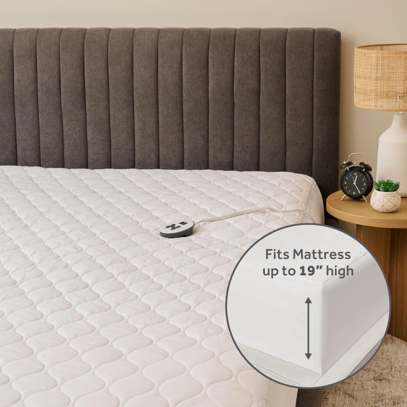Sunbeam Restful Quilted Water Resistant Heated Mattress Pad - Twin - Image 5
